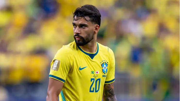 Lucas Paqueta jogador do Brasil durante partida contra o Japao no estadio NRG Stadium pelo campeonato Copa Do Mundo 2026. Foto: Rodolfo Buhrer/AGIF