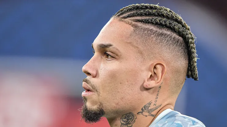 Paulinho jogador do Palmeiras durante partida contra o Flamengo no estadio Maracana pelo campeonato Brasileiro A 2026.