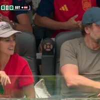 Penélope Cruz e Javier Bardem assistiram Espanha e Áustria