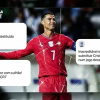 Web vai à loucura após substituição de Cristiano Ronaldo e classificação de Portugal