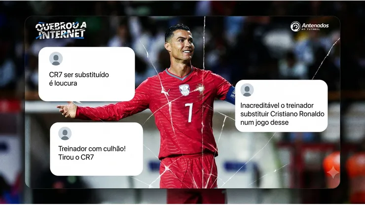 Web vai à loucura após substituição de Cristiano Ronaldo e classificação de Portugal