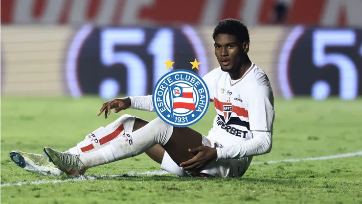 Lucas Ferreira jogador do São Paulo durante partida contra o Fortaleza no estádio Morumbi pelo campeonato Brasileiro A 2025. Foto: Marcello Zambrana/AGIF
