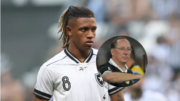 Danilo jogador do Botafogo durante partida contra o Atlético-MG/John Textor CEO do Botafogo durante partida contra o Corinthians (Imagem: Gilson Lobo/AGIF/Thiago Ribeiro/AGIF)