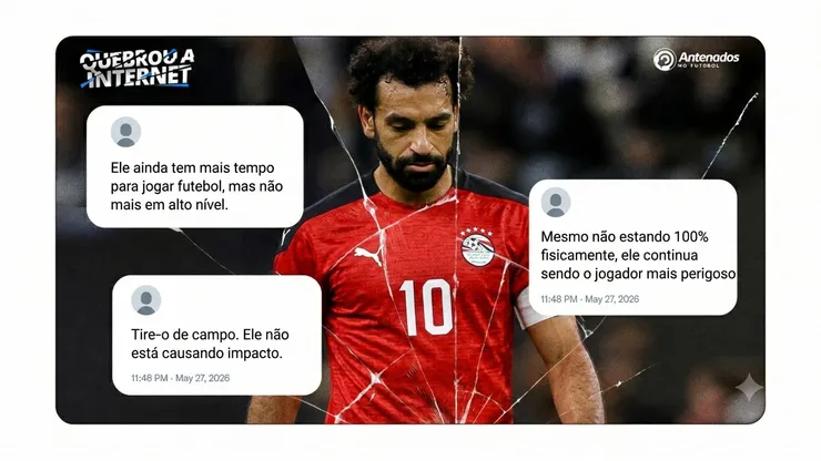 Mohamed Salah #10 of Egypt looks on during the FIFA World Cup 2026 Group G match between Egypt and IR Iran at Seattle Stadium on June 26, 2026 in Seattle, Washington. (Photo by Dean Mouhtaropoulos/Getty Images)