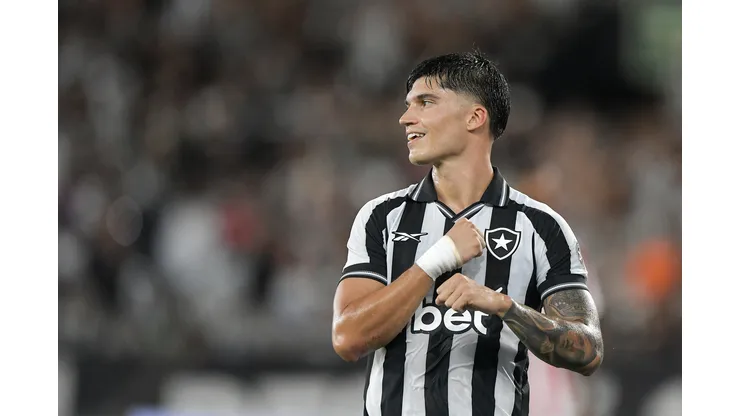 RJ - RIO DE JANEIRO - 07/03/2026 - FINAL TACA RIO 2026, BOTAFOGO X BANGU - Joaquin Correa jogador do Botafogo comemora seu gol durante partida contra o Bangu no estadio Engenhao pelo campeonato Carioca 2026. Foto: Thiago Ribeiro/AGIF