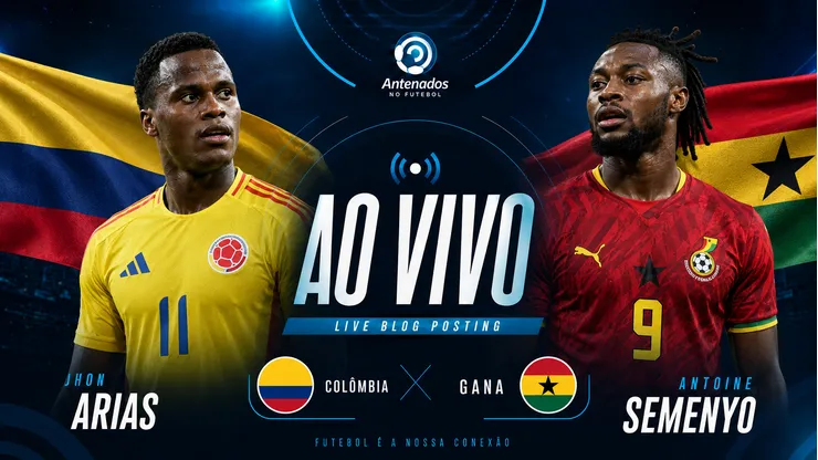 Colômbia x Gana - AO VIVO - Tempo real do jogo válido pela Copa do Mundo