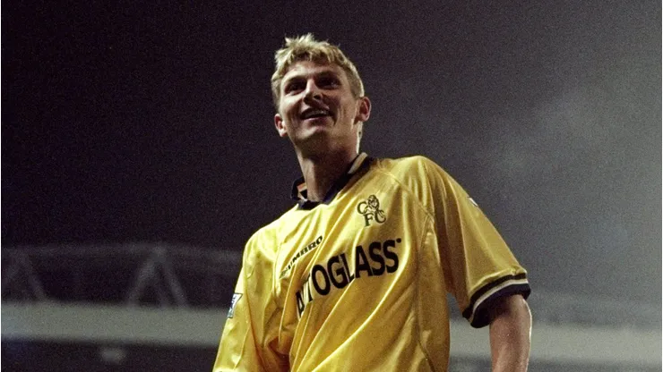 Tore André Flo castigou a Seleção Brasileira pela Noruega na Copa de 1998. Foto: Ben Radford /Allsport
