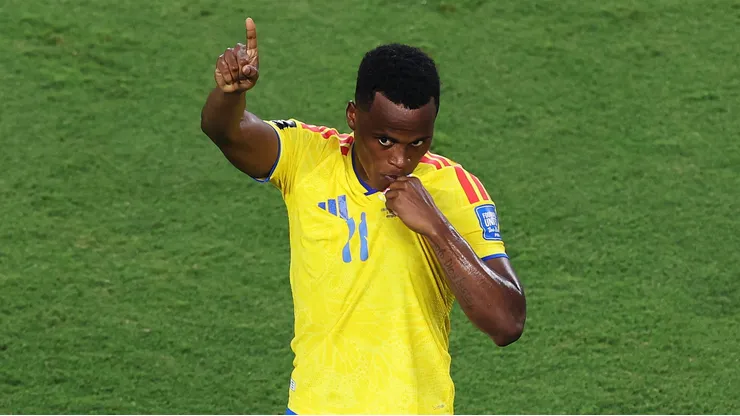 Esposa de Jhon Arias faz agradecimento ao Palmeiras. Foto: Carl Recine/Getty Images