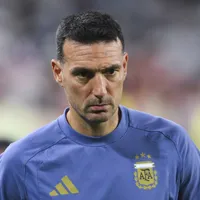 Scaloni chora após vitória da Argentina