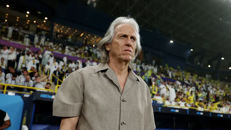 Jorge Jesus, Head Coach of Al Nassr, looks on prior to the AFC Champions League 2 Final between Al Nassr and Gamba Osaka at King Saud University Stadium on May 16, 2026 in Riyadh, Saudi Arabia. (Photo by Yasser Bakhsh/Getty Images)