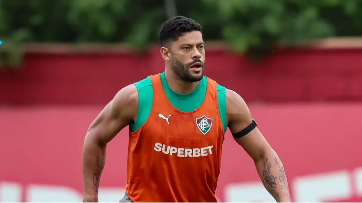 Hulk durante treinamento no CT Carlos Castilho. Foto: Marcelo Gonçalves / Fluminense FC