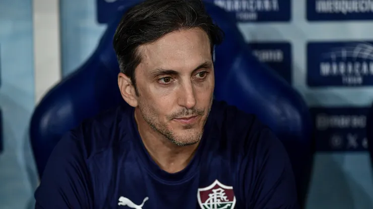 Luis Zubeldía técnico do Fluminense durante partida contra o Nova Iguaçu no estádio Maracanã pelo campeonato Amistoso. Foto: Thiago Ribeiro/AGIF