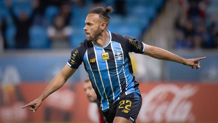 Braithwaite, atacante do Grêmio (1)g. Foto: Maxi Franzoi/AGIF