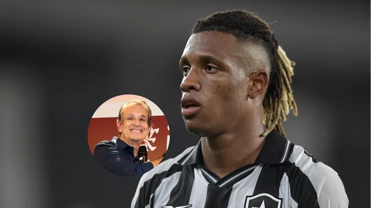 Danilo jogador do Botafogo durante partida contra o Racing/ Bap, presidente do Flamengo, em coletiva de homenagem a Pedro (Imagem: Thiago Ribeiro/AGIF/Gilvan de Souza/Flamengo)