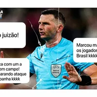 Michael Oliver tromba com Dani Olmo e viraliza: "marcando mais que os brasileiros"