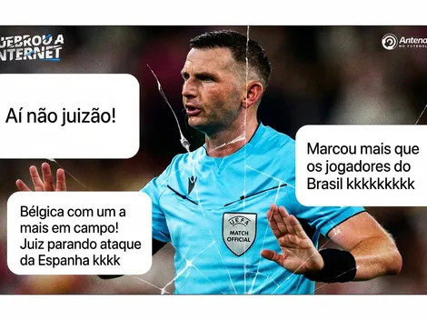 Michael Oliver tromba com Dani Olmo e viraliza: "marcando mais que os brasileiros"