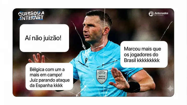 Michael Oliver tromba com Dani Olmo e viraliza: "marcando mais que os brasileiros"