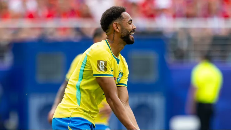 ESTADOS UNIDOS - NOVA YORK - 05/07/2026 - COPA DO MUNDO 2026, BRASIL X NORUEGA - Matheus Cunha jogador do Brasil durante partida contra o Noruega no estadio MetLife Stadium pelo campeonato Copa Do Mundo 2026. Foto: Rodolfo Buhrer/AGIF