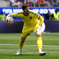 Courtois revela o motivo de ser substituído contra a Espanha