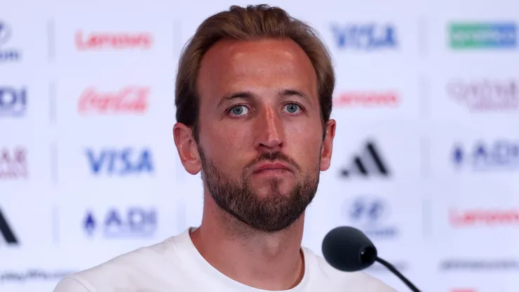 Harry Kane durante entrevista coletiva.