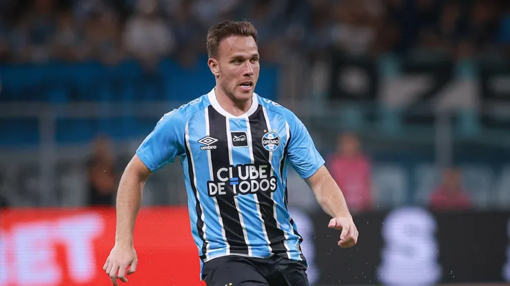 Arthur jogador do Grêmio durante partida contra o São Luiz-RS no estádio Arena do Grêmio pelo campeonato Gaúcho 2026. Foto: Maxi Franzoi/AGIF