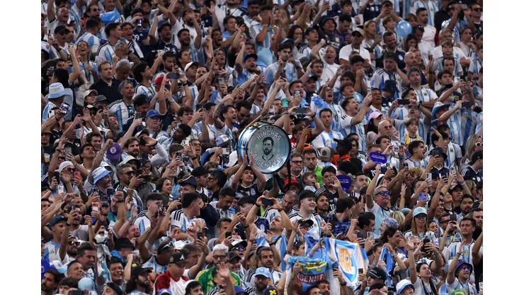 Torcida da Argentina após a partida contra o Egito na Copa do Mundo de 2026.