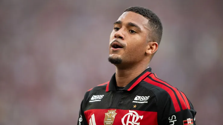 Samuel Lino, atacante do Flamengo (1). Foto: Jorge Rodrigues/AGIF