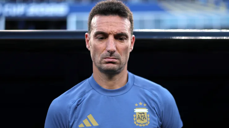 Scaloni durante confronto contra a Suíça na Copa do Mundo de 2026.