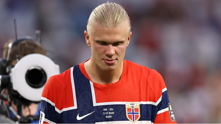 Haaland após a eliminação da Noruega na Copa do Mundo de 2026 para a Inglaterra.