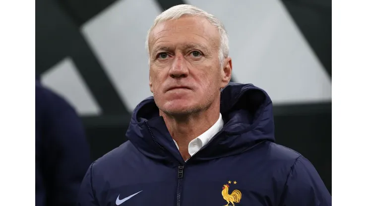 MILAN, ITALY - NOVEMBER 17: France coach Didier Deschamps looks on before the UEFA Nations League 2024/25 League A Group A2 match between Italy and France at on November 17, 2024 in Milan, Italy. (Photo by Marco Luzzani/Getty Images)