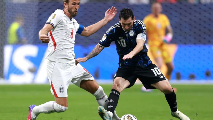 Messi, em Inglaterra x Argentina pela Copa do Mundo 2026. FOTO: Elsa/Getty Images