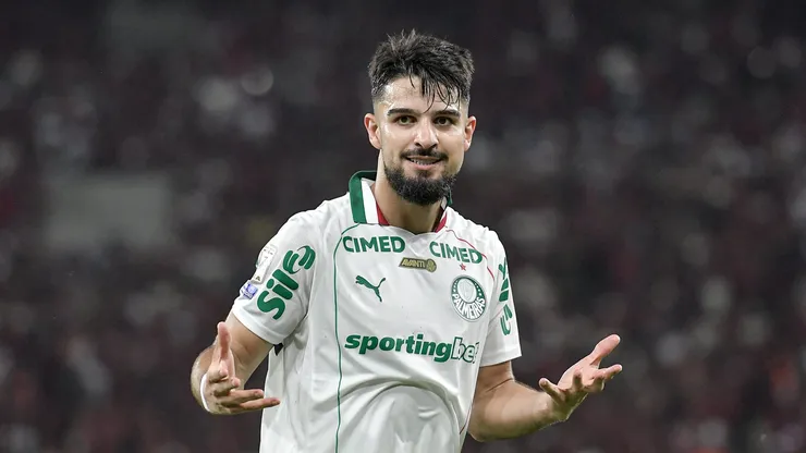 RJ - RIO DE JANEIRO - 23/05/2026 - BRASILEIRO A 2026, FLAMENGO X PALMEIRAS - Flaco Lopez jogador do Palmeiras durante partida contra o Flamengo no estadio Maracana pelo campeonato Brasileiro A 2026. Foto: Thiago Ribeiro/AGIF