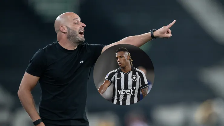 Franclim Carvalho técnico do Botafogo durante partida contra o Santos/Danilo jogador do Botafogo durante partida contra o Racing (Imagem: Jorge Rodrigues/AGIF/Thiago Ribeiro/AGIF)