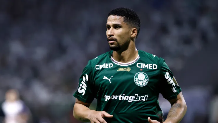 Murilo jogador do Palmeiras durante partida contra o Cerro Porteño no estádio Nubank Arena pelo campeonato Copa Libertadores 2026. Foto: Marcello Zambrana/AGIF