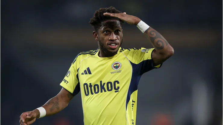ISTANBUL, TURKEY - DECEMBER 15: Fred of Fenerbahce reacts during the Trendyol Süper Lig match between Fenerbahce SK and Konyaspor at Ulker Sukru Saracoglu Stadium on December 15, 2025 in Istanbul, Turkey. (Photo by Ahmad Mora/Getty Images)