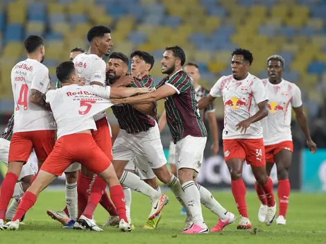 Confusão marca Fluminense x Bragantino
