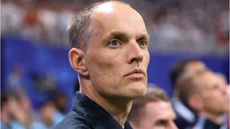Tuchel durante partida entre Inglaterra e Argentina na Copa do Mundo de 2026.