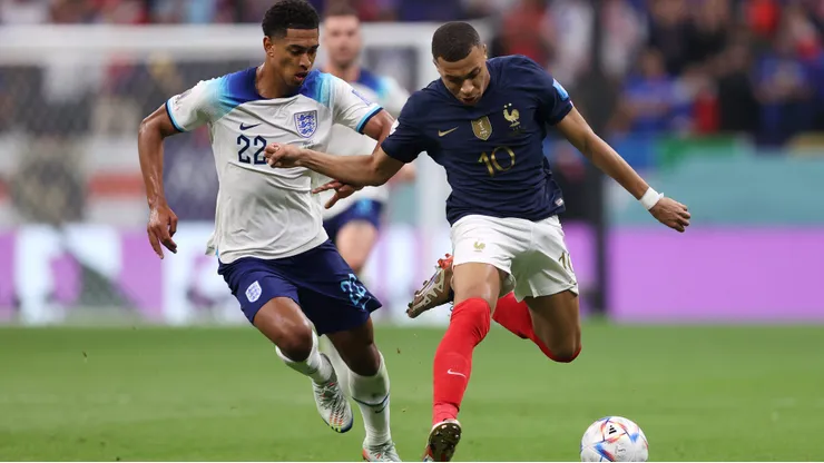 Inglaterra x França nas quartas de final da Copa do Mundo de 2022.