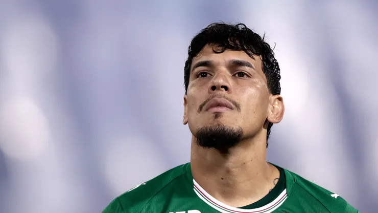 Gustavo Gomez jogador do Palmeiras durante partida contra o Novorizontino no estadio Arena Barueri pelo campeonato Paulista 2026.