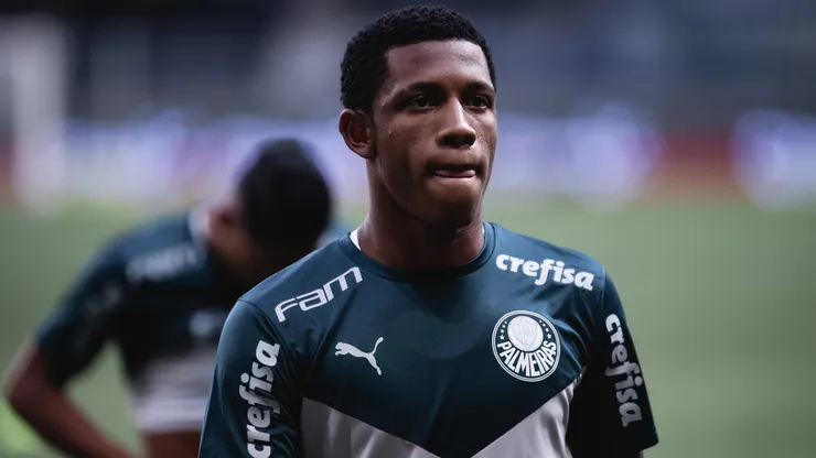 Danilo jogador do Palmeiras durante partida contra o Atletico-GO no estadio Arena Allianz Parque pelo campeonato Brasileiro A 2022.