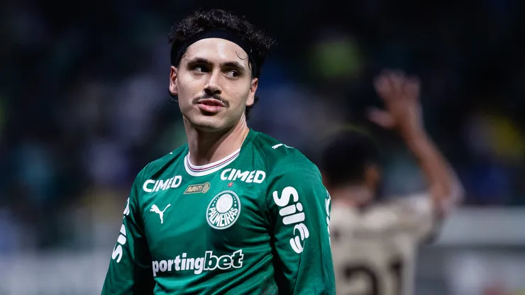 Mauricio jogador do Palmeiras durante partida contra o Jacuipense no estadio Arena Allianz Parque pelo campeonato Copa Do Brasil 2026.
