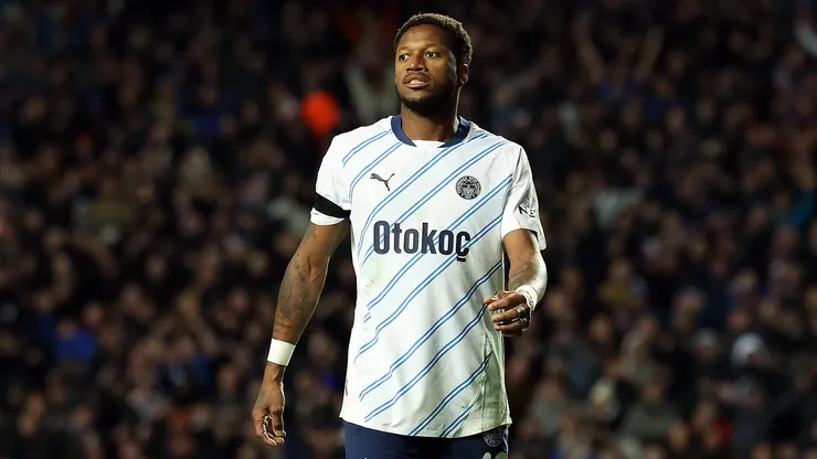 Fred of Fenerbahçe reacts after missing a penalty during the UEFA Europa League 2024/25 Round of 16 Second Leg match between Rangers FC and Fenerbahce SK at Ibrox Stadium on March 13, 2025 in Glasgow, Scotland. (Photo by Ian MacNicol/Getty Images)