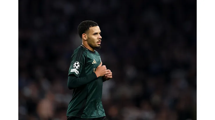 LONDON, ENGLAND - NOVEMBER 04: Gabriel Pereira of Copenhagen during the UEFA Champions League 2025/26 League Phase MD4 match between Tottenham Hotspur and F.C. Copenhagen at Tottenham Hotspur Stadium on November 04, 2025 in London, England. (Photo by Alex Pantling/Getty Images)