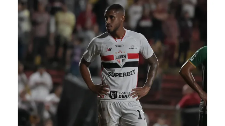 SP - SAO PAULO - 12/03/2026 - BRASILEIRO A 2025, SAO PAULO X CHAPECOENSE - Andre Silva jogador do Sao Paulo durante partida contra o Chapecoense no estadio Caninde pelo campeonato Brasileiro A 2025. Foto: Jota Erre/AGIF