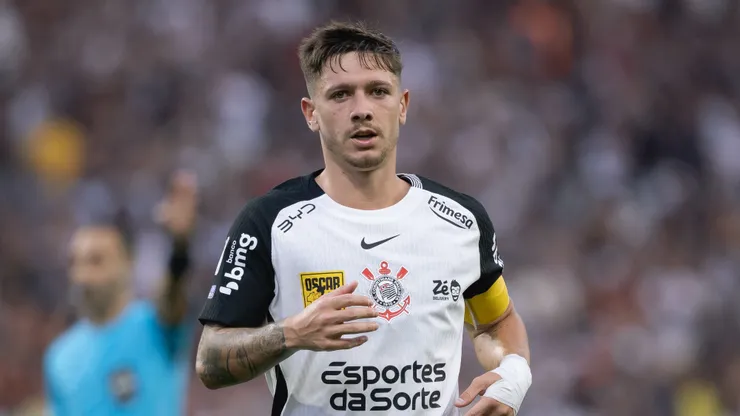 Rodrigo Garro jogador do Corinthians durante partida contra o Vasco no estadio Arena Corinthians pelo campeonato Brasileiro A 2026. Foto: Ettore Chiereguini/AGIF