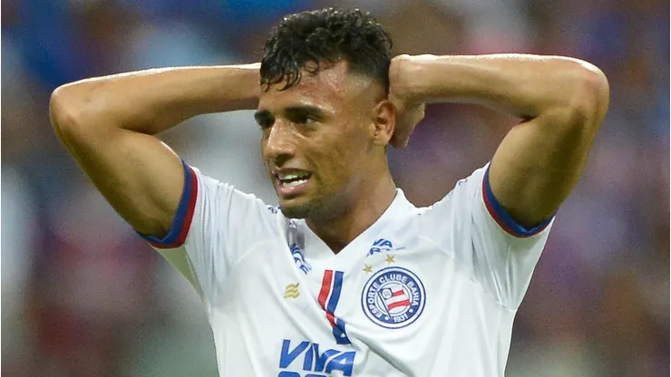 Lucho Rodríguez durante confronto contra o The Strongest na Libertadores de 2025.