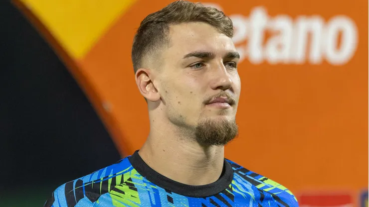 Léo Linck durante partida contra a Chapecoense na Copa do Brasil de 2026.
