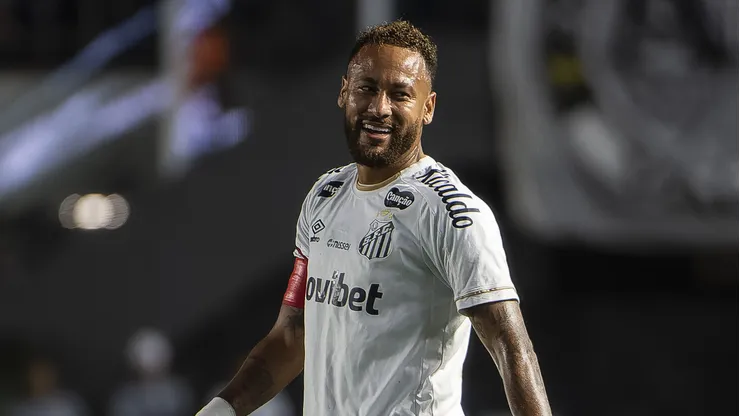 Neymar Jr jogador do Santos durante partida contra o Chapecoense no estadio Vila Belmiro pelo campeonato Brasileiro A 2026. Foto: Anderson Romao/AGIF