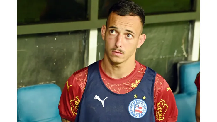 BA - SALVADOR - 20/08/2025 - COPA DO NORDESTE 2025, BAHIA X CEARA - Iago Borduchi, jogador do Bahia, durante partida contra o Ceara no estadio Fonte Nova pelo campeonato Copa Do Nordeste 2025. Foto: Walmir Cirne/AGIF