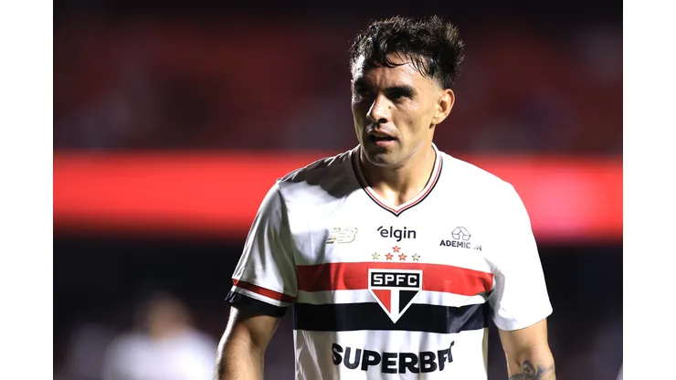 SP - SAO PAULO - 31/01/2026 - PAULISTA 2026, SAO PAULO X SANTOS - Enzo Diaz jogador do Sao Paulo durante partida contra o Santos no estadio Morumbi pelo campeonato Paulista 2026. Foto: Marcello Zambrana/AGIF